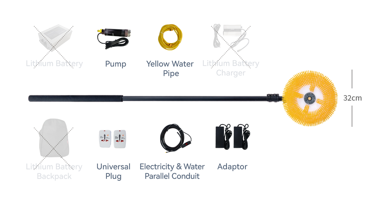 Solar Panel Cleaning Single Brush Parts (ZD-WS-S5)