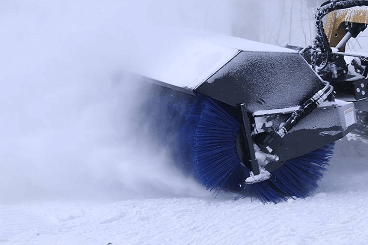 Removal Snow With Wafer Broom Part