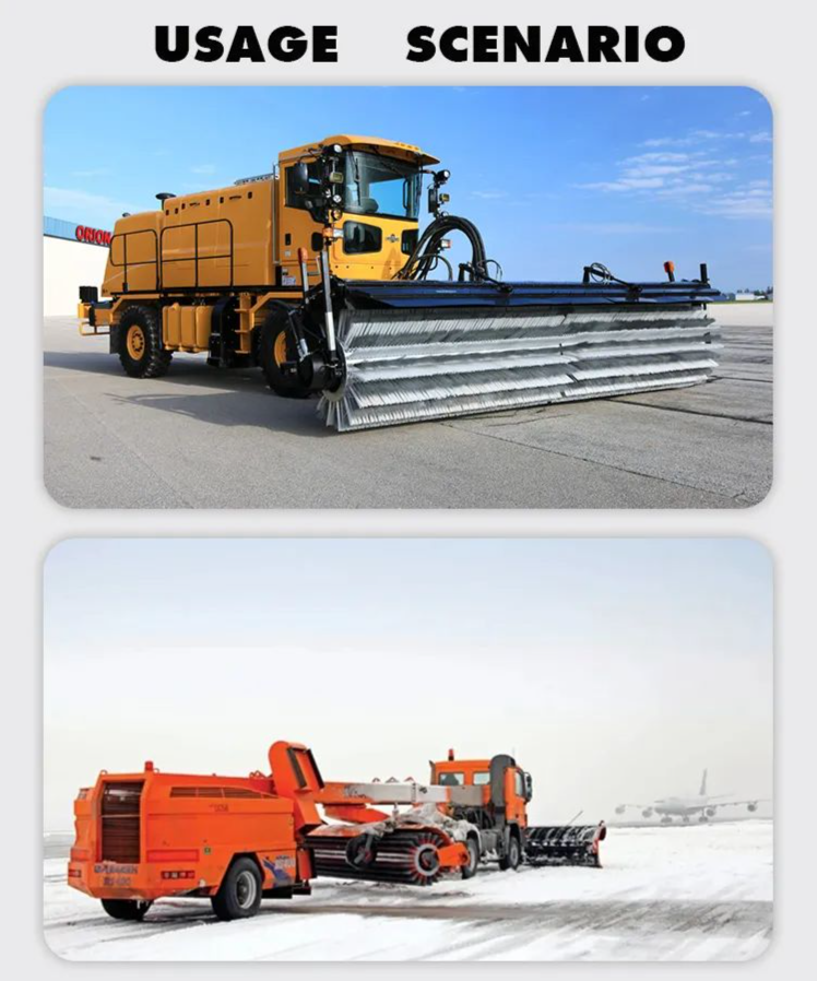 Removing Snow from Airport Runway
